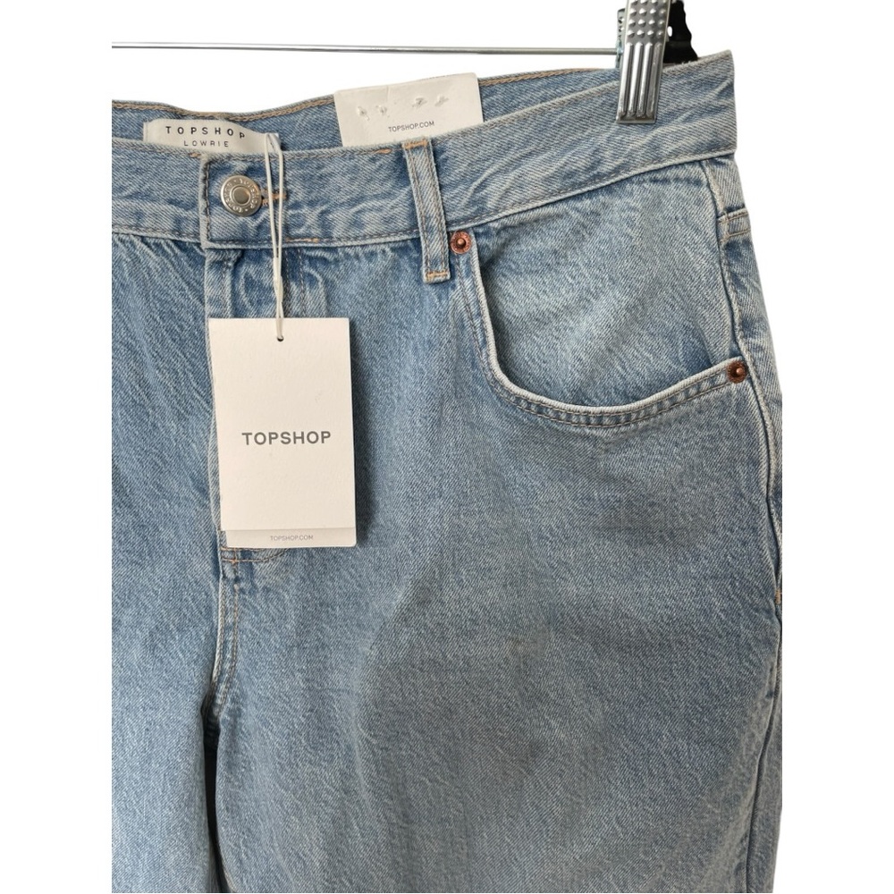 Topshop Lowrie Low Rise Baggy Jeans Light Blue Unisex Size 32x32 MSRP$80 NWT - Picture 3 of 6
